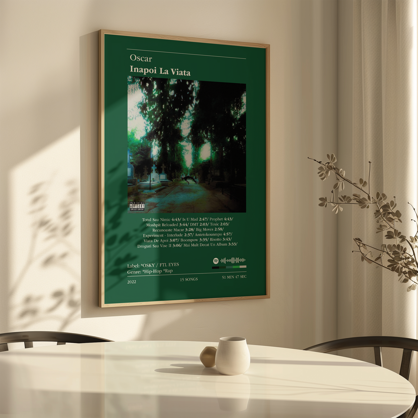 Oscar - "Inapoi La Viata" Poster Canvas